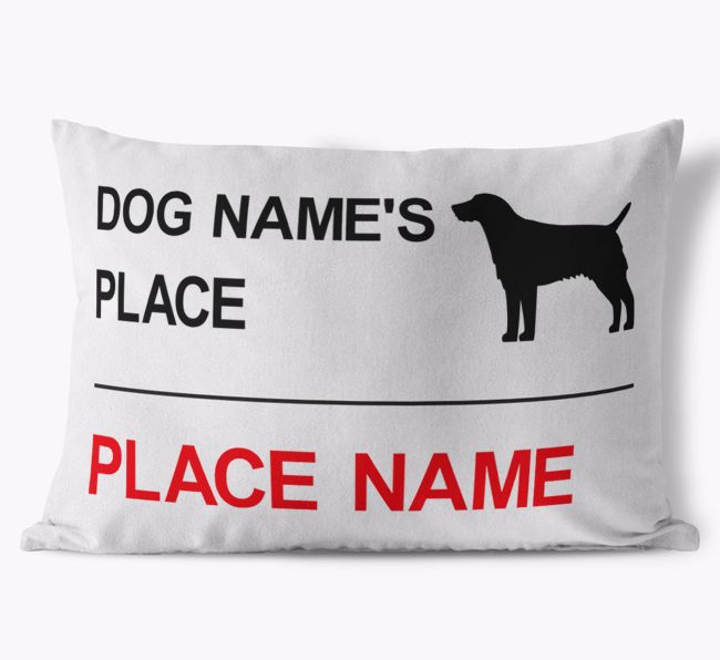 Street Sign: Personalised {breedFullName} Soft Touch Cushion